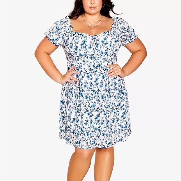 NWT City Chic Zoe Dress in Ivory White 22W - Picture 1 of 16